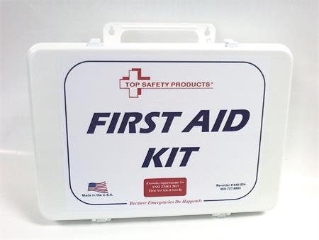 ANSI 2015 'Class B' First Aid Kit In 36-Unit HIPS Cabinet